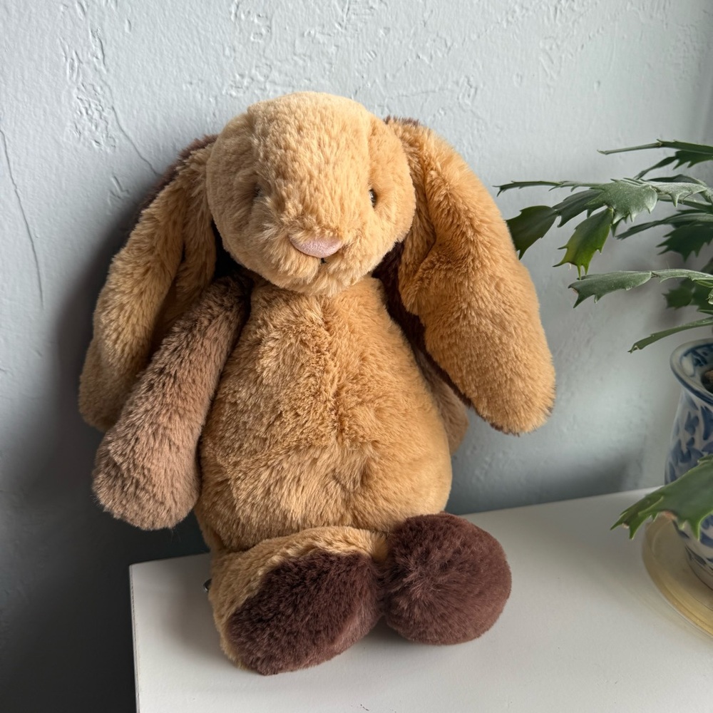 Jellycat Bashful Patchwork Brown Bunny
